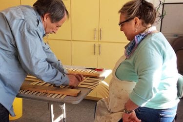 Art and craft classes including basket making at the Hanover League.